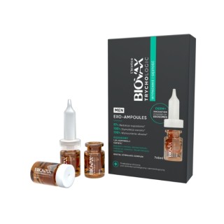 L'biotica BIOVAX Trychologic Exo-Ampoules Wypadanie i gęstość Kuracja do włosów dla mężczyzn 7 x 5 ml