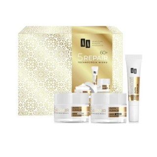 Coffret cadeau AA 5Repair Age Technology 60+ : crème de jour + crème de nuit + crème contour des yeux