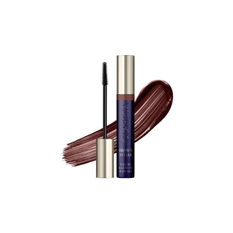 Claresa BROWN SUGAR Mascara brun allongeant et épaississant 10 g