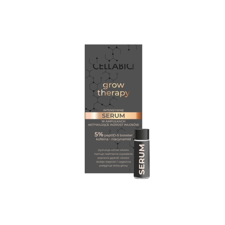 Cellabic Grow Therapy Intensives Haarwachstum aktivierendes Serum in Ampullen für Männer 7 x 5 ml
