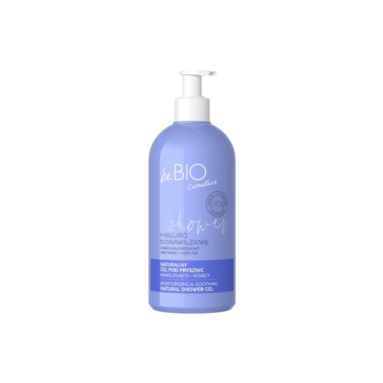 BeBio Cosmetics Natuurlijke hydraterende en verzachtende douchegel HYALURO bioMOISTURIZING 350 ml