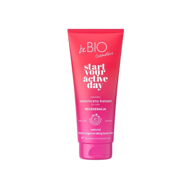 Baume corporel isotonique naturel BeBio Cosmetics START YOUR ACTIVE DAY Régénération 200 ml