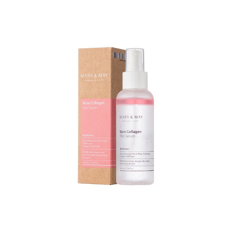 Mary&May Rose Collagen Mist Tweefasen Serum 100 ml Mary&May Rose Collagen Mist Tweefasen Serum 100 ml