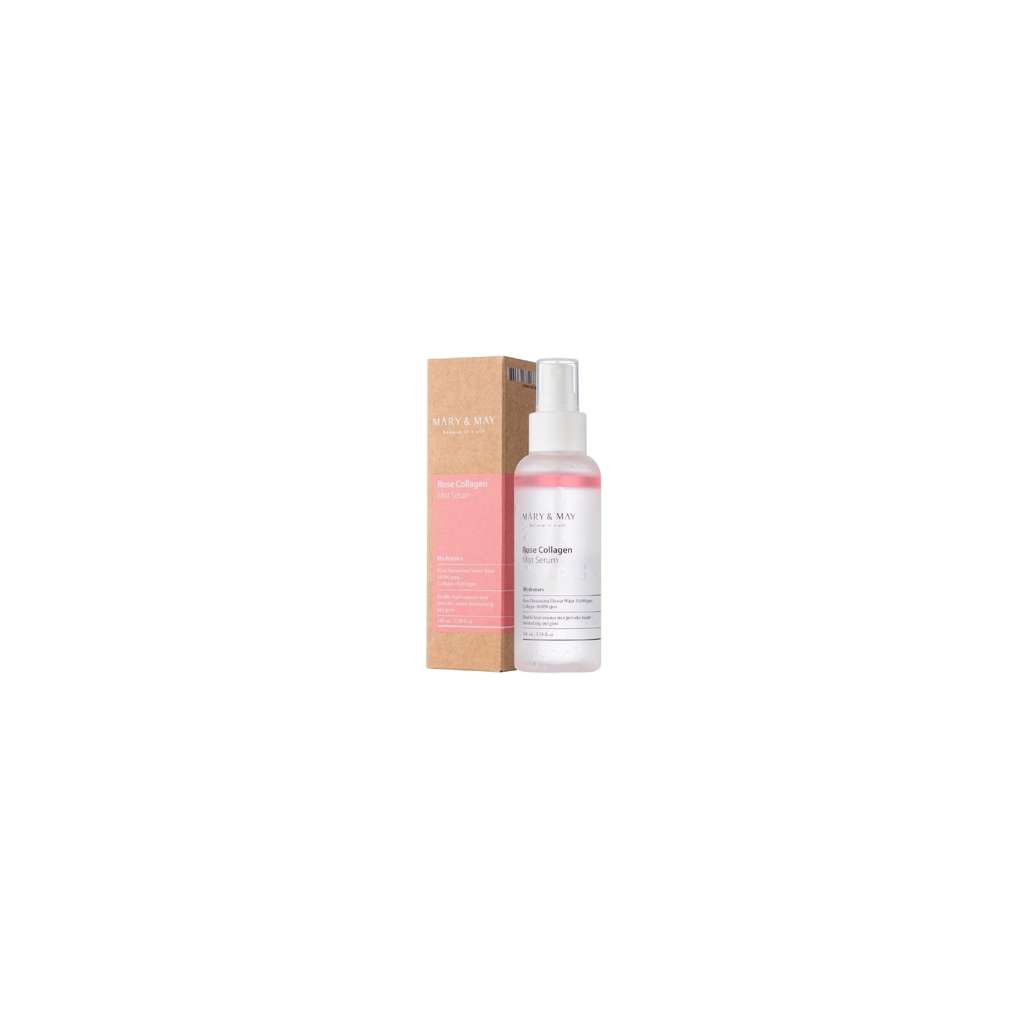 Mary&May Rose Collagen Mist Tweefasen Serum 100 ml Mary&May Rose Collagen Mist Tweefasen Serum 100 ml