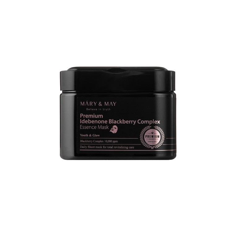 Mary&May Premium Idebenon Blackberry Complex Essence Mask zestaw Maseczek do twarzy 20 sztuk