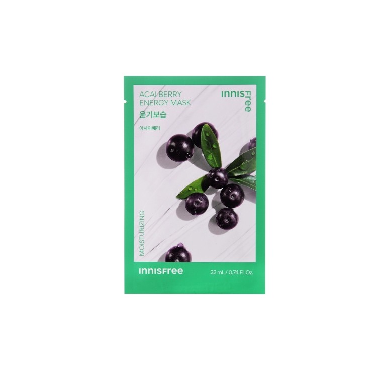 Innisfree Squeeze Energy Mask Masque en tissu hydratant aux Berry d'açaï 22 ml