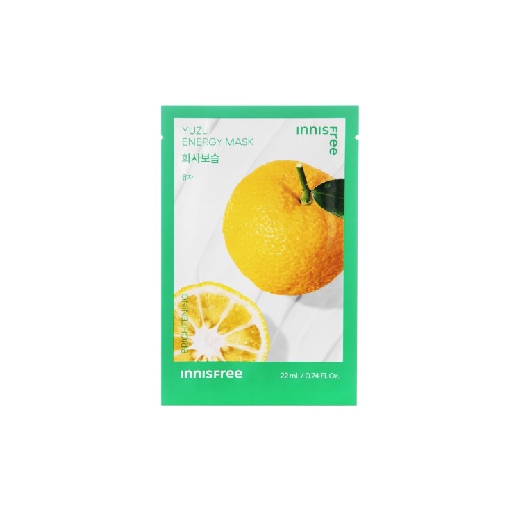 Innisfree Squeeze Energy Mask Освітлююча тканинна маска Yuzu 22 мл