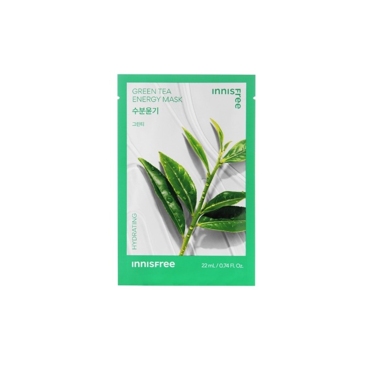 Innisfree Squeeze Energy Mask Green Tea nawilżająca Maska w płachcie 22 ml