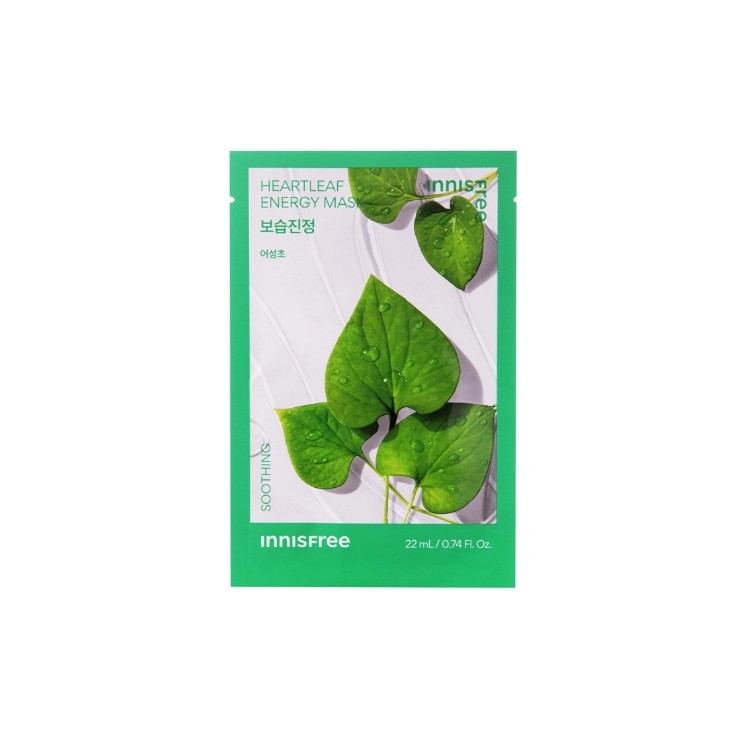 Innisfree Squeeze Energy Mask Masque en tissu apaisant Heartleaf 22 ml
