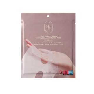 Heveblue Pot Pore Peptamin Hydro Collagen Mask Collageenmasker verstevigt poriën 1 stuk 35 g Heveblue Pot Pore Peptamin Hydro Collagen Mask Collageenmasker verstevigt poriën 1 stuk 35 g