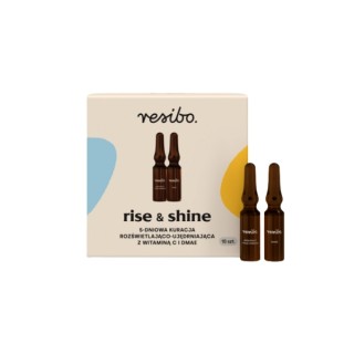 Resibo Rise& Shine 5 -daagse verhelderende en verstevigende behandeling met vitamine C en DMAE 10 stuks