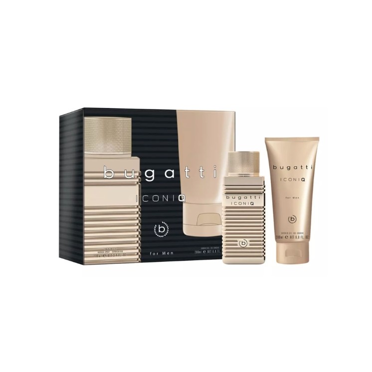 Bugatti Geschenkset: Eau de Toilette für Männer 100 ml + Iconiq Duschgel 200 ml Bugatti Geschenkset: Eau de Toilette für Männer 100 ml + Iconiq Duschgel 200 ml