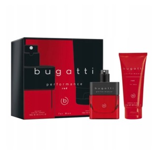 Bugatti Gift Set: Men's Eau de Toilette 100 ml + Performance Red Shower Gel 200 ml