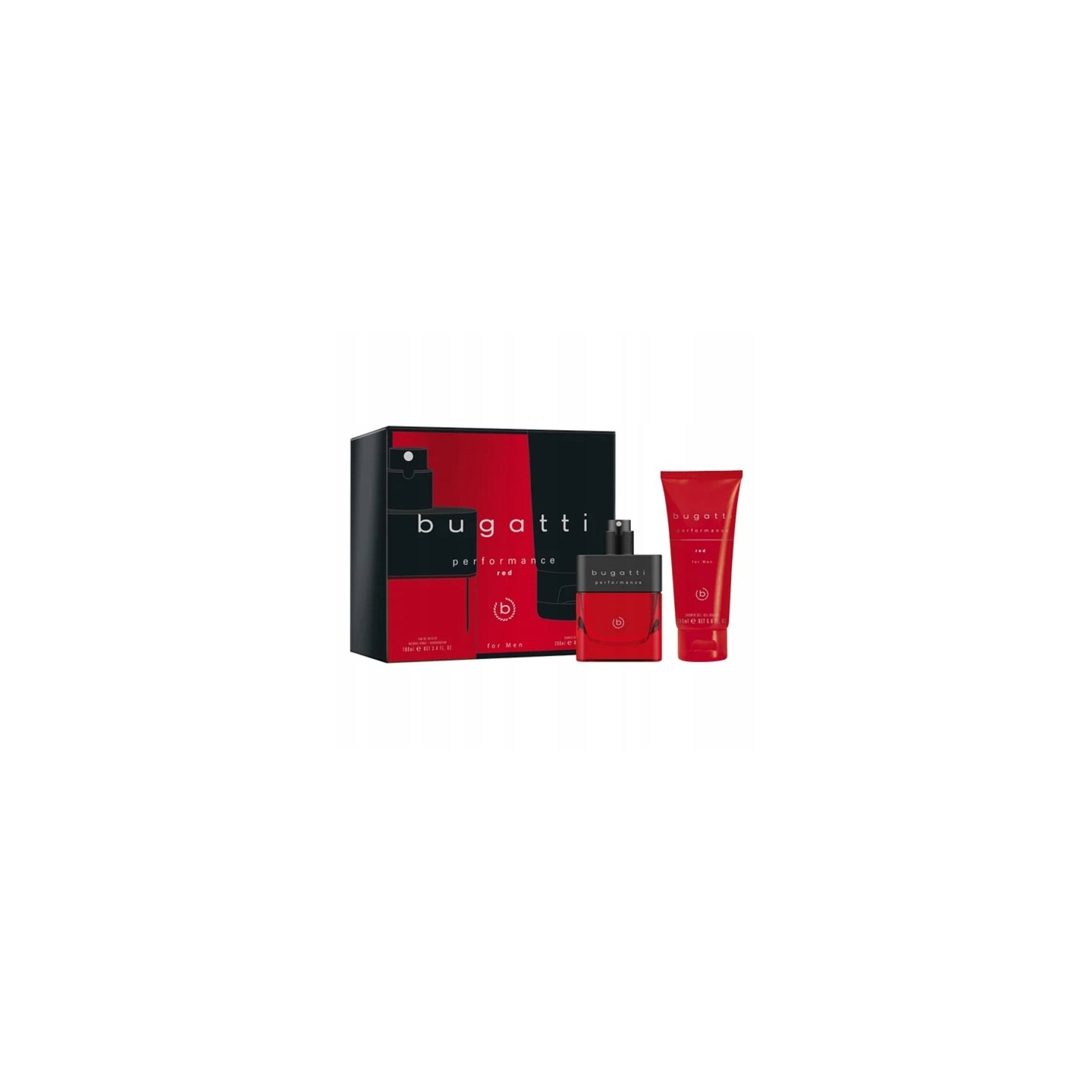 Bugatti Geschenkset: Herren-Eau de Toilette 100 ml + Performance Red Duschgel 200 ml Bugatti Geschenkset: Herren-Eau de Toilette 100 ml + Performance Red Duschgel 200 ml