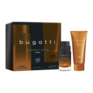 Bugatti Gift Set: Eau de Toilette voor mannen 100 ml + Dynamic Move Amber douchegel 200 ml Bugatti Gift Set: Eau de Toilette voor mannen 100 ml + Dynamic Move Amber douchegel 200 ml
