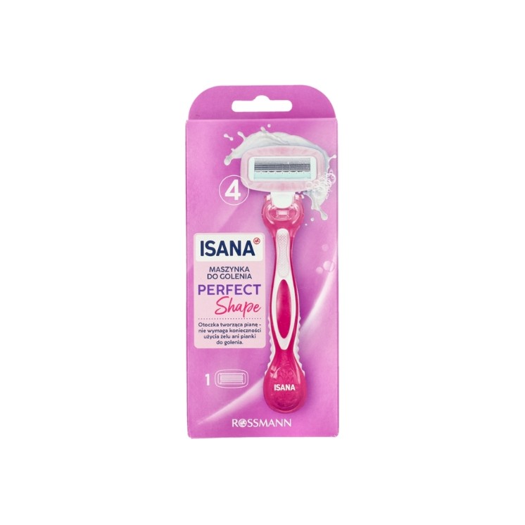 Rasoir Isana Perfect Shape à 4 lames avec cartouche pour femmes (1 pièce)