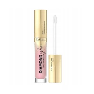 Eveline Diamond Glow Lip Luminizer Błyszczyk do ust z kwasem hialuronowym /14/ 4,5 ml Eveline Diamond Glow Lip Luminizer Błyszczyk do ust z kwasem hialuronowym /14/ 4,5 ml