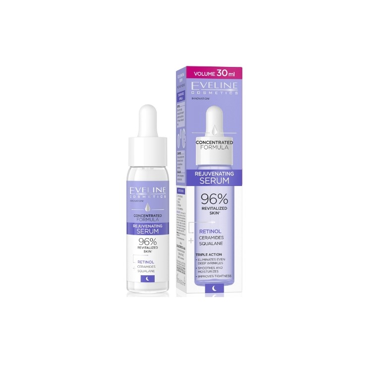 Eveline Skoncentrowana Formuła Serum do twarzy na dzień i noc Odmłodzenie 30 ml Eveline Skoncentrowana Formuła Serum do twarzy na dzień i noc Odmłodzenie 30 ml