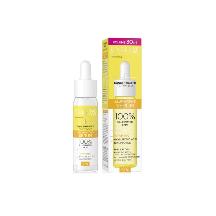 Eveline Skoncentrowana Formuła Serum do twarzy na dzień i noc Rozświetlenie 30 ml Eveline Skoncentrowana Formuła Serum do twarzy na dzień i noc Rozświetlenie 30 ml