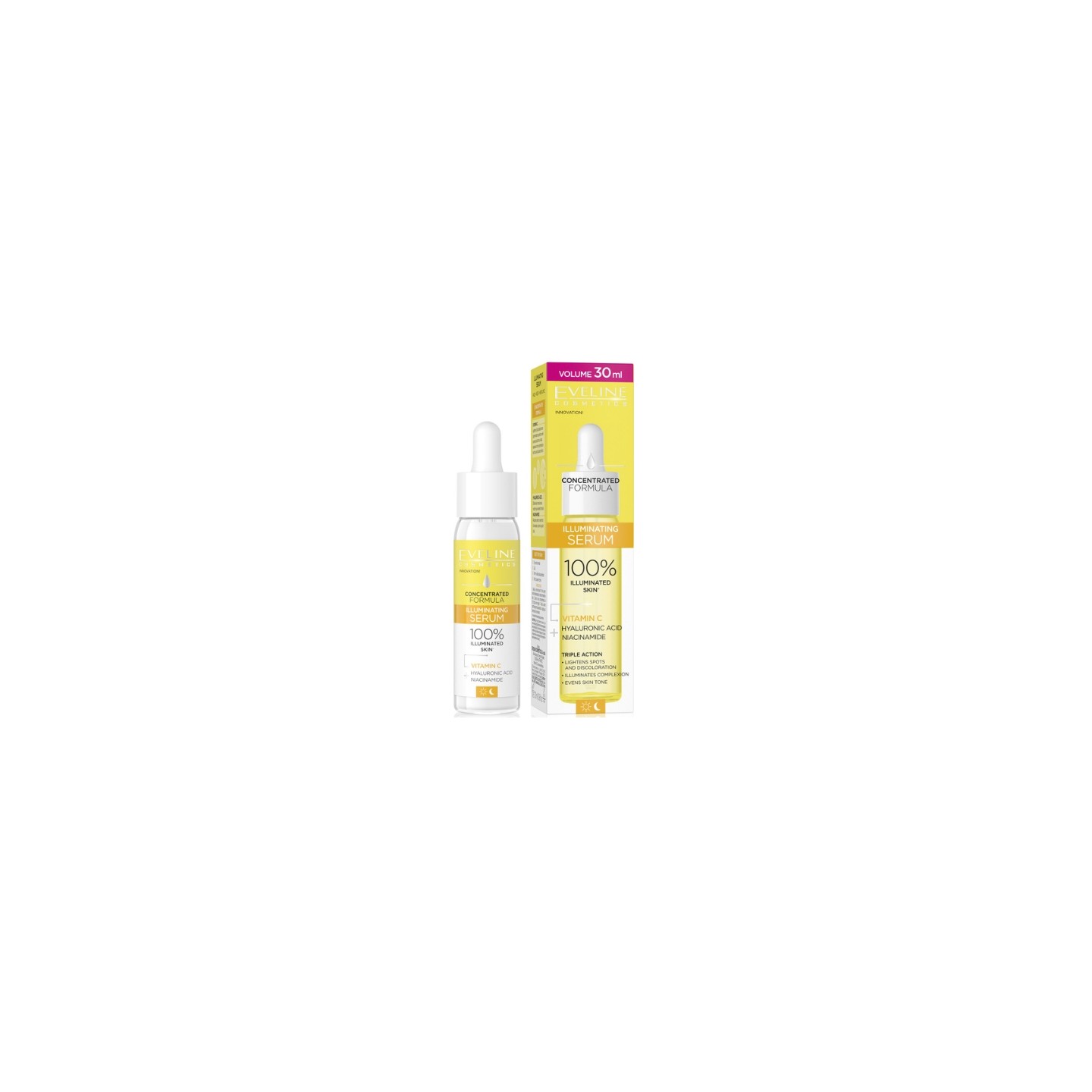 Eveline Skoncentrowana Formuła Serum do twarzy na dzień i noc Rozświetlenie 30 ml Eveline Skoncentrowana Formuła Serum do twarzy na dzień i noc Rozświetlenie 30 ml