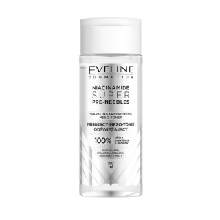 Eveline Niacinamid Super Pre-Needles Sprudelndes Erfrischendes Meso-Tonic für das Gesicht 150 ml Eveline Niacinamid Super Pre-Needles Sprudelndes Erfrischendes Meso-Tonic für das Gesicht 150 ml