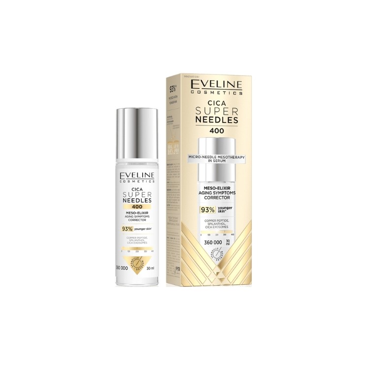 Eveline Cica 400 Super Needles Mezo-elixir Korektor oznak starzenia 30 ml Eveline Cica 400 Super Needles Mezo-elixir Korektor oznak starzenia 30 ml