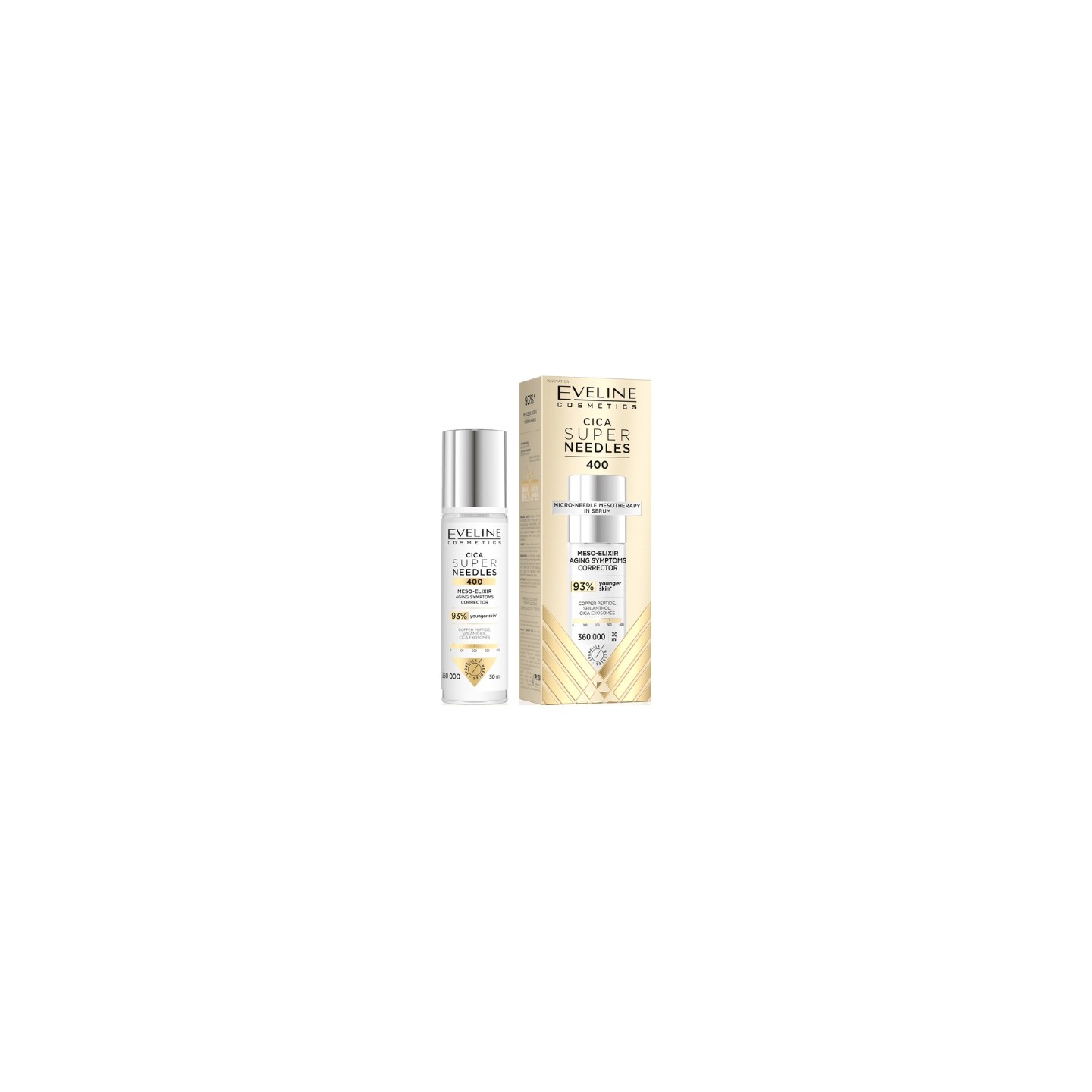Eveline Cica 400 Super Needles Mezo-elixir Korektor oznak starzenia 30 ml Eveline Cica 400 Super Needles Mezo-elixir Korektor oznak starzenia 30 ml