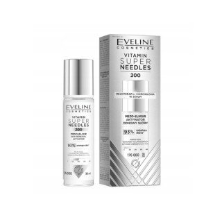 Eveline Vitamin Super Needles 200 Mézo- elixir Activateur de Régénération Cutanée 30 ml
