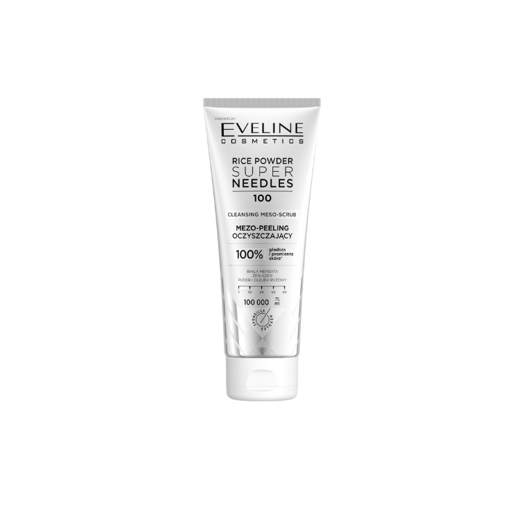 Eveline Rice Super Needles 100 Mezo-peeling oczyszczający do twarzy 75 ml Eveline Rice Super Needles 100 Mezo-peeling oczyszczający do twarzy 75 ml