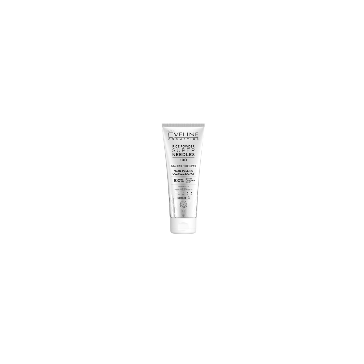 Eveline Rice Super Needles 100 Mezo-peeling oczyszczający do twarzy 75 ml Eveline Rice Super Needles 100 Mezo-peeling oczyszczający do twarzy 75 ml