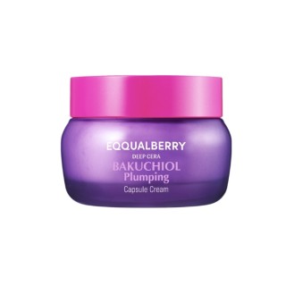 Eqqualberry Bakuchiol Plumping Capsule Cream Straffende und feuchtigkeitsspendende Gesichtscreme mit Bakuchiol 50 ml