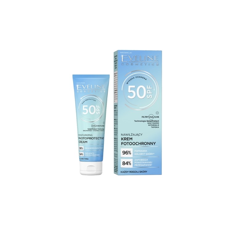 Crème visage hydratante et photoprotectrice Eveline SPF50 30 ml