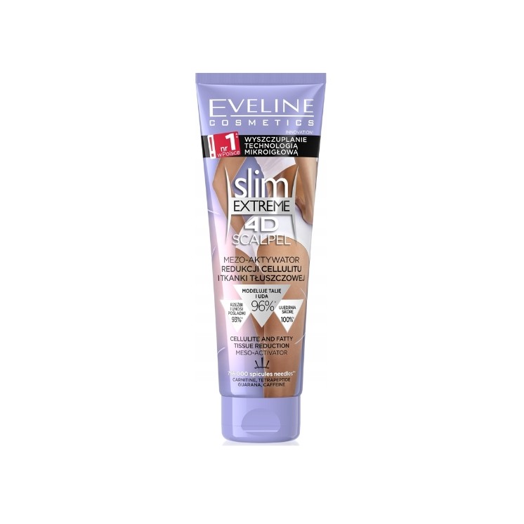 Eveline Extreme Slim 4D Scalpel Mezo-activateur Cellulite et réduction des tissus adipeux 125 ml