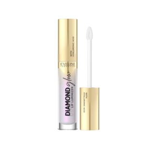 Gloss illuminateur pour les lèvres Eveline Diamond Glow à l'acide hyaluronique /16/ 5 ml