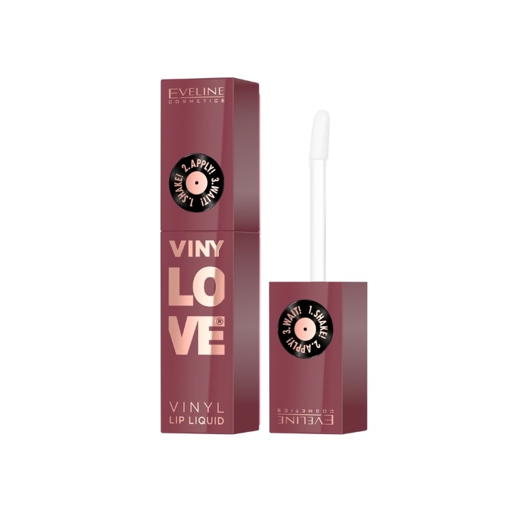 Rouge à lèvres liquide longue tenue Eveline VinyLove effet brillant /08/ Honey 4 ml