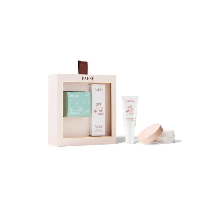 Paese All About The Base2 Gift Set: Get The Glow Illuminating Face Cream + Losse Rijstpoeder