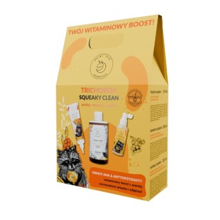 Coffret Hairy Tale Squeaky Clean Trichobox : Peeling 150 ml + Shampoing 250 ml + Lotion 120 ml