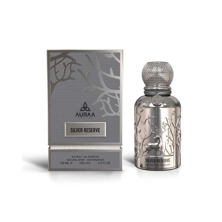 Auraa Desire Silver Reserve Unisex Eau de Parfum voor mannen en vrouwen 100 ml