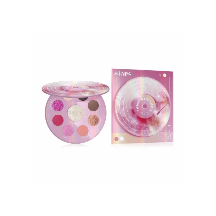 Palette de fards à paupières Stars from the Stars x BRYSKA avec enlumineur 9,7 g