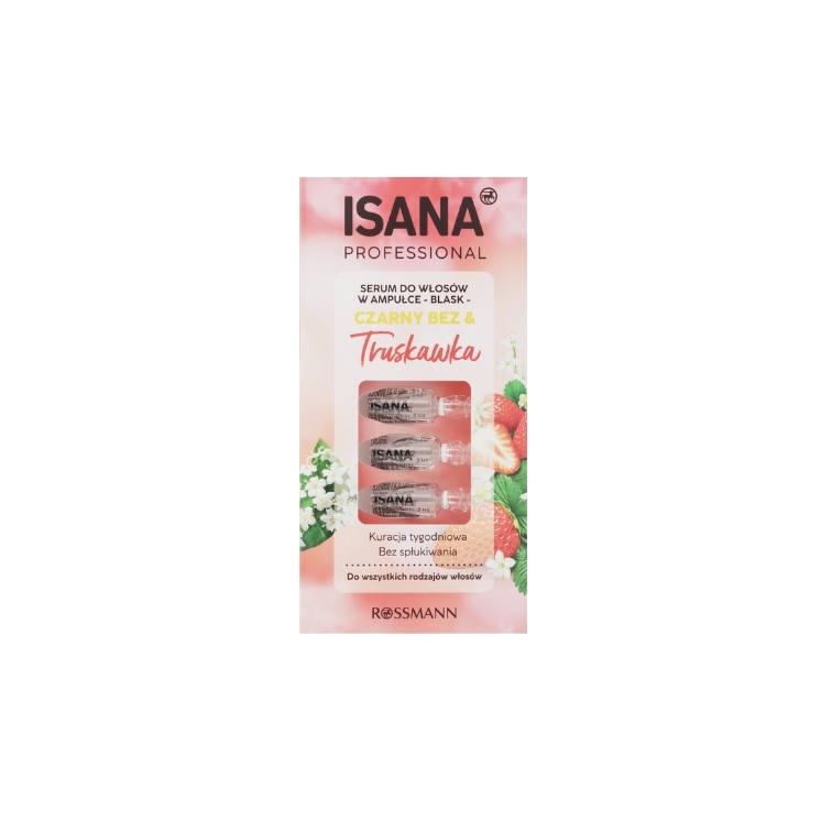Isana Professional Haarserum in Ampullen Holunderbeere & Erdbeere 7x3ml