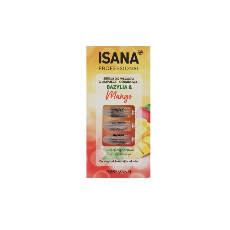 Isana Professional Basilikum & Mango Haarserum in Ampullen 7x3ml