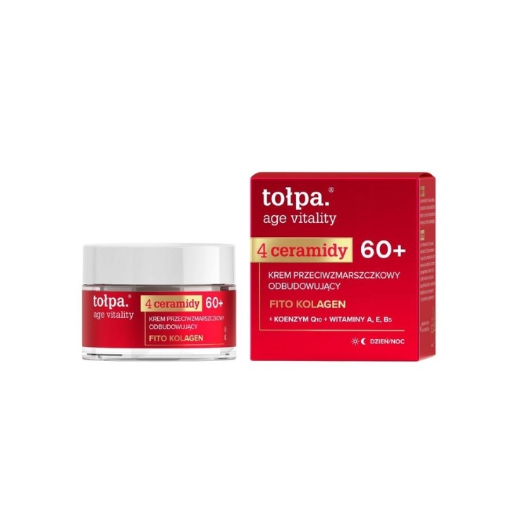 Tołpa Age Vitality 4 Ceramides Anti-Falten Regenerierende Gesichtscreme 60+ 50 ml