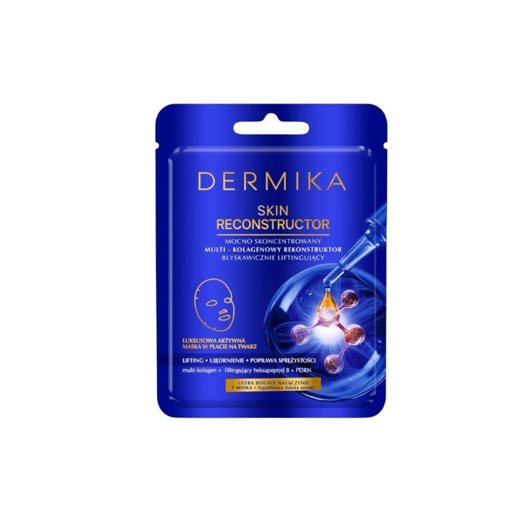Reconstructeur Skin Dermika multi-collagène, soin liftant instantané en feuille, 1 pièce