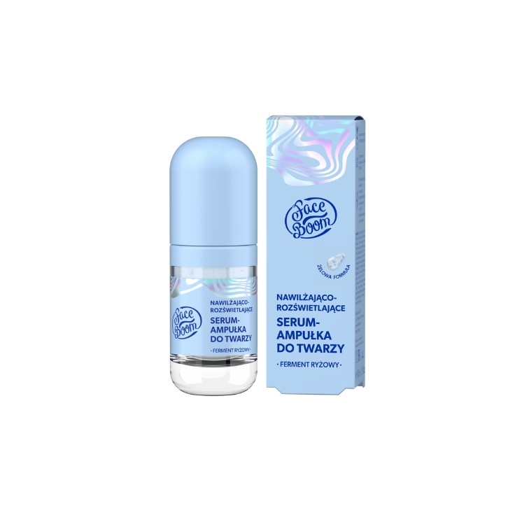 Ampoule de sérum visage hydratant et illuminateur FaceBoom Aura 30 ml