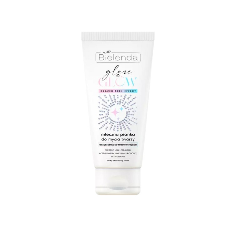 Bielenda Glaze & Glow Milky Facial Cleansing Foam 135 g