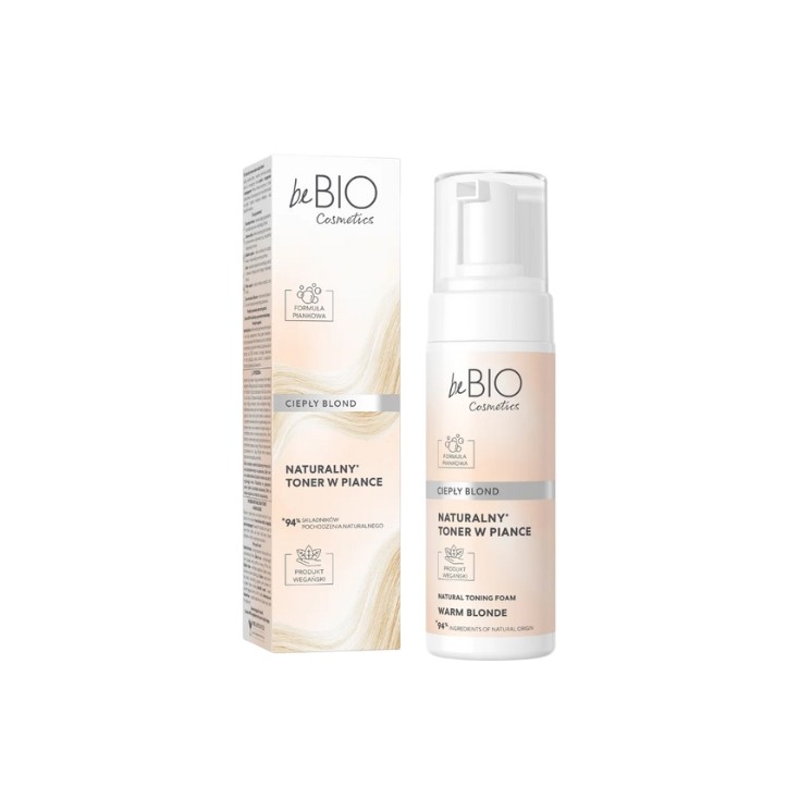 Toner mousse naturel BeBio Cosmetics Blond chaud 120 ml