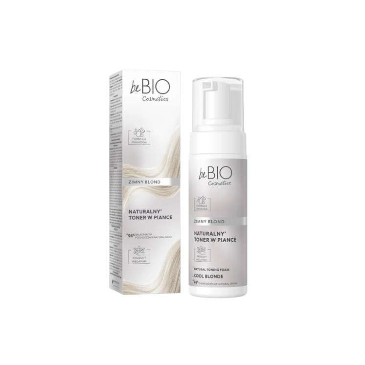 Toner mousse naturel BeBio Cosmetics Blond froid 120 ml