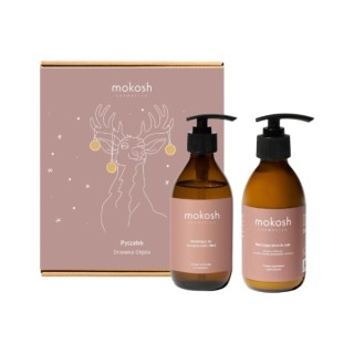 Coffret cadeau Mokosh Pyszałek Woody Depth : Lait pour le corps 200 ml + Gel douche et mains 200 ml