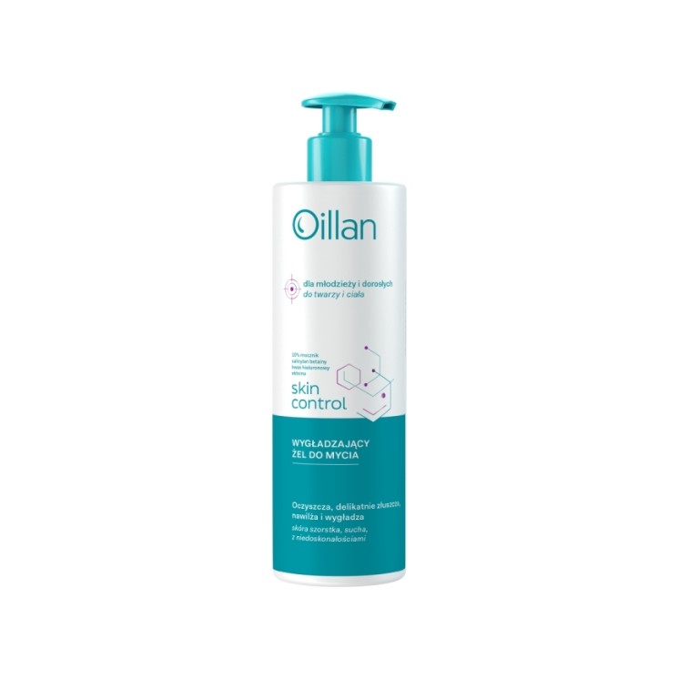 Oillan Skin Control wygładzający Żel do mycia ciała i twarzy z 10% mocznikiem 400 ml