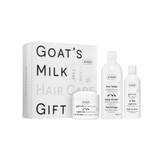 Ziaja Cadeauset voor het Haar met Geitenmelk: Shampoo 400 ml + Conditioner 200 ml + Masker 200 ml